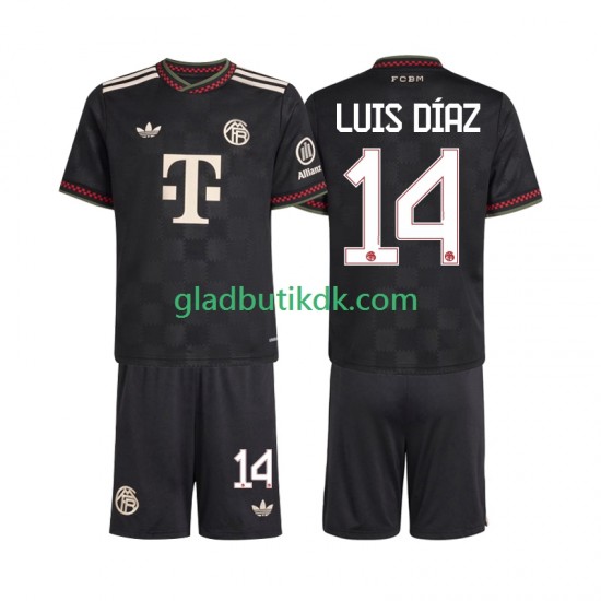 3. Valg Trøje FC Bayern München Luis Diaz 14 2025-2026 K/Æ Børn(+Shorts)