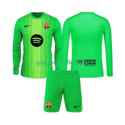 Hjemmebane Trøje FC Barcelona Målmand 2025-2026 L/Æ Børn(+Shorts)