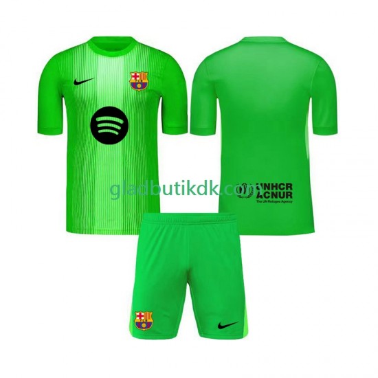 Hjemmebane Trøje FC Barcelona Målmand 2025-2026 K/Æ Børn(+Shorts)