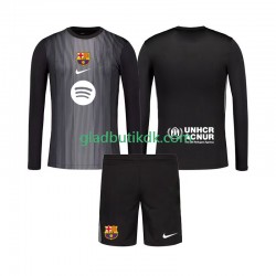 3. Valg Trøje FC Barcelona Målmand 2025-2026 L/Æ Børn(+Shorts)