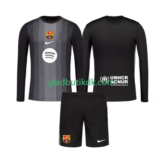 3. Valg Trøje FC Barcelona Målmand 2025-2026 L/Æ Børn(+Shorts)