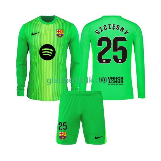 Hjemmebane Trøje FC Barcelona Målmand Szczesny 25 2025-2026 L/Æ Børn(+Shorts)