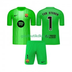 Hjemmebane Trøje FC Barcelona Målmand Ter Stegen 1 2025-2026 K/Æ Børn(+Shorts)