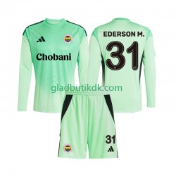 Udebane Trøje Målmand Fenerbahce Ederson Moraes 31 2025-2026 L/Æ Børn(+Shorts)