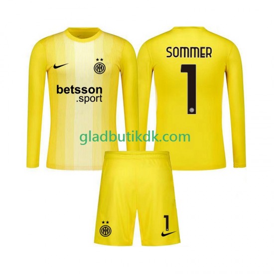 Udebane Trøje Inter Milan Målmand Yann Sommer 1 2025-2026 L/Æ Børn(+Shorts)