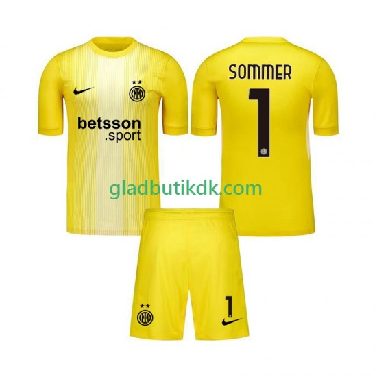 Udebane Trøje Inter Milan Målmand Yann Sommer 1 2025-2026 K/Æ Børn(+Shorts)
