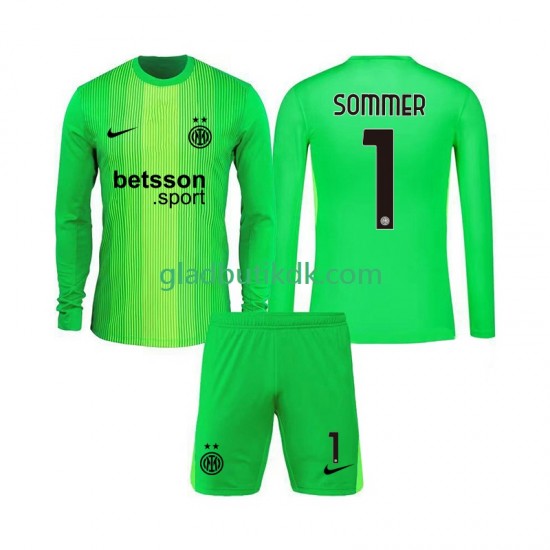 3. Valg Trøje Inter Milan Målmand Yann Sommer 1 2025-2026 L/Æ Børn(+Shorts)