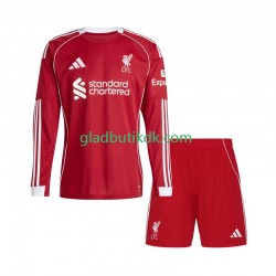 Hjemmebane Trøje Liverpool 2025-2026 L/Æ Børn(+Shorts)