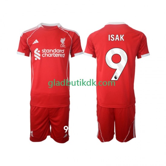 Hjemmebane Trøje Liverpool ISAK 9 2025-2026 K/Æ Børn(+Shorts)