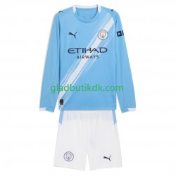 Hjemmebane Trøje Manchester City 2025-2026 L/Æ Børn(+Shorts)