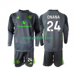 Udebane Trøje Manchester United Målmand Andre Onana 24 2025-2026 L/Æ Børn(+Shorts)