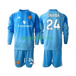 Hjemmebane Trøje Manchester United Målmand Andre Onana 24 2025-2026 L/Æ Børn(+Shorts)