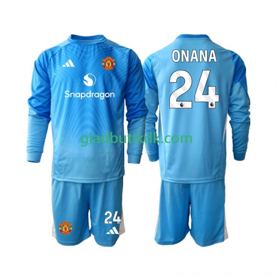 Hjemmebane Trøje Manchester United Målmand Andre Onana 24 2025-2026 L/Æ Børn(+Shorts)