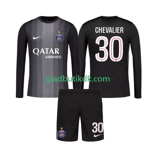 Hjemmebane Trøje Paris Saint-Germain Målmand Lucas Chevalier 30 2025-2026 L/Æ Børn(+Shorts)