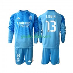 Hjemmebane Trøje Real Madrid Målmand Andriy Lunin 13 2025-2026 L/Æ Børn(+Shorts)