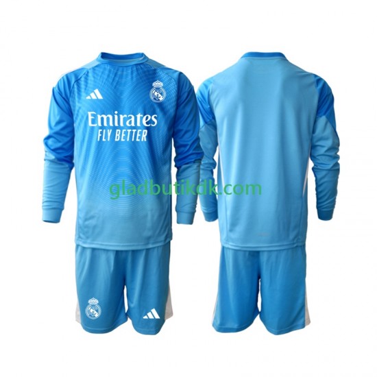 Hjemmebane Trøje Real Madrid Målmand 2025-2026 L/Æ Børn(+Shorts)