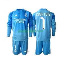 Hjemmebane Trøje Real Madrid Thibaut Courtois 1 2025-2026 L/Æ Børn(+Shorts)