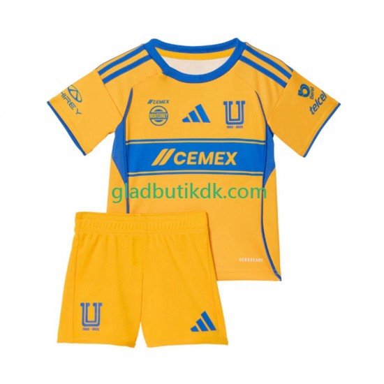 Hjemmebane Trøje Tigres UANL 2025-2026 K/Æ Børn(+Shorts)