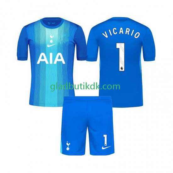Udebane Trøje Tottenham Hotspur Målmand Guglielmo Vicario 1 2025-2026 K/Æ Børn(+Shorts)
