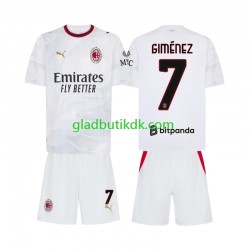 Udebane Trøje AC Milan Gimenez 7 2026-2027 K/Æ Børn(+Shorts)