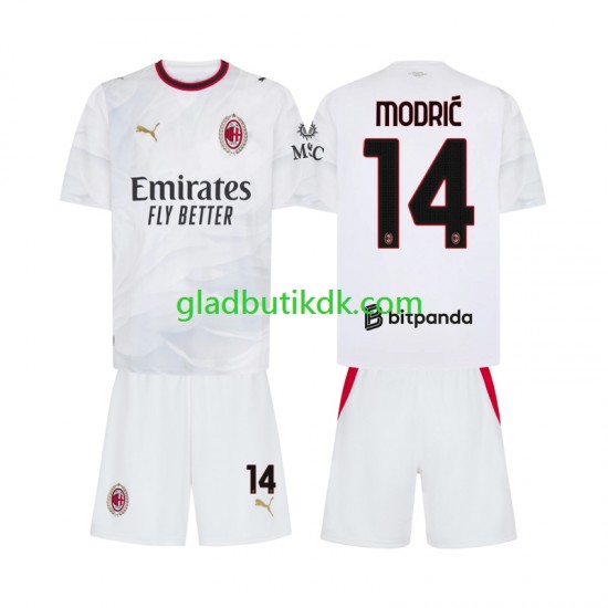 Udebane Trøje AC Milan Luka Modric 14 2026-2027 K/Æ Børn(+Shorts)