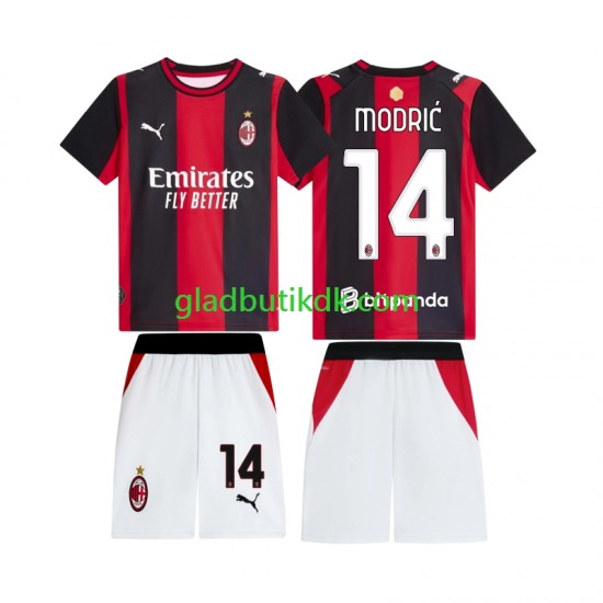 Hjemmebane Trøje AC Milan Luka Modric 14 2026-2027 K/Æ Børn(+Shorts)