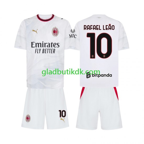 Udebane Trøje AC Milan Rafael Leao 10 2026-2027 K/Æ Børn(+Shorts)