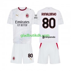 Udebane Trøje AC Milan Ronaldinho 80 2026-2027 K/Æ Børn(+Shorts)