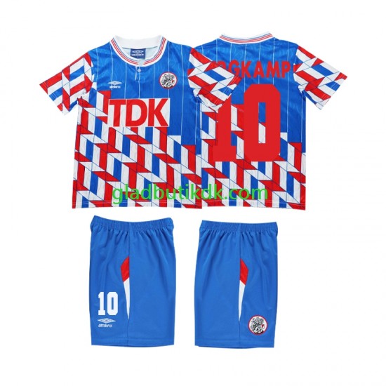 Udebane Trøje AFC Ajax BERGKAMP 10 Retro 1989 1990 L/Æ Børn(+Shorts)