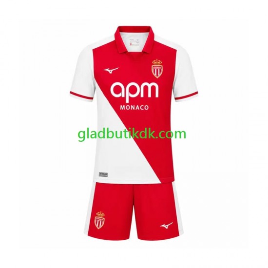 Hjemmebane Trøje AS Monaco 2026-2027 K/Æ Børn(+Shorts)