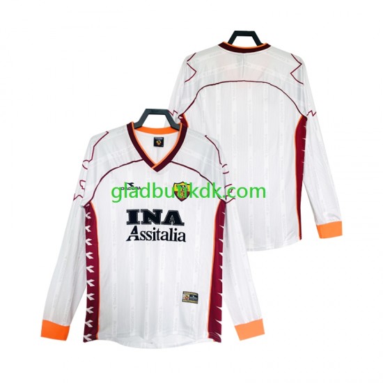 Udebane Trøje AS Roma Retro 1999 2000 L/Æ Mænd