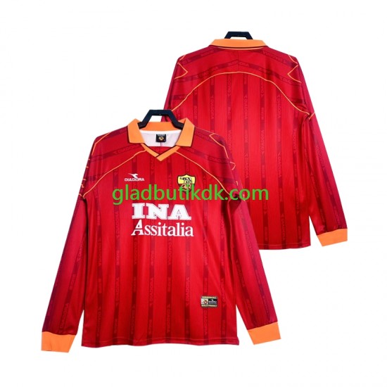 Hjemmebane Trøje AS Roma Retro 1999 2000 L/Æ Mænd