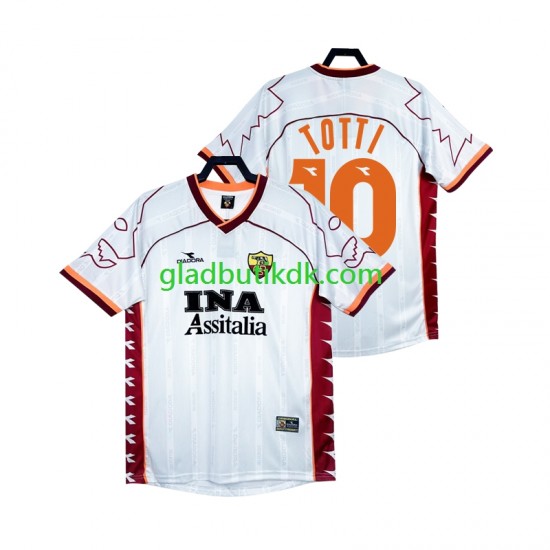 Udebane Trøje AS Roma Totti 10 Retro 1999 2000 K/Æ Mænd