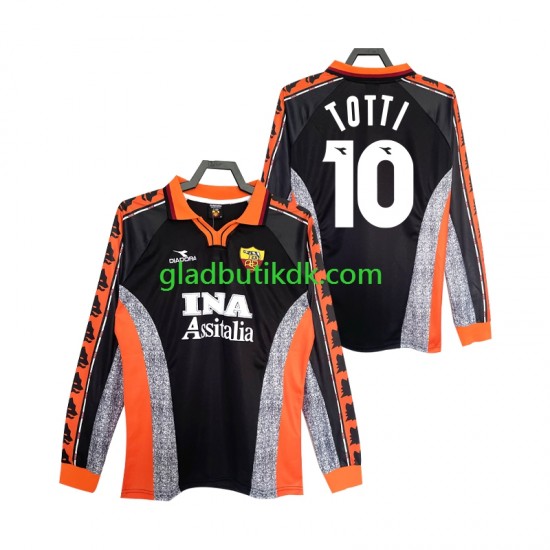 3. Valg Trøje AS Roma Totti 10 Retro 1998 1999 L/Æ Mænd