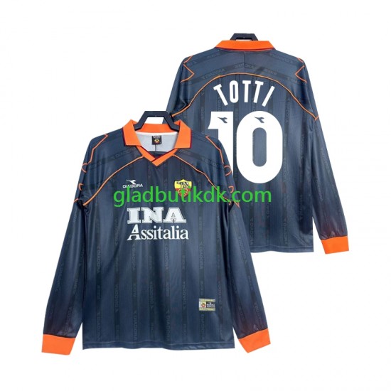 3. Valg Trøje AS Roma Totti 10 Retro 1999 2000 L/Æ Mænd