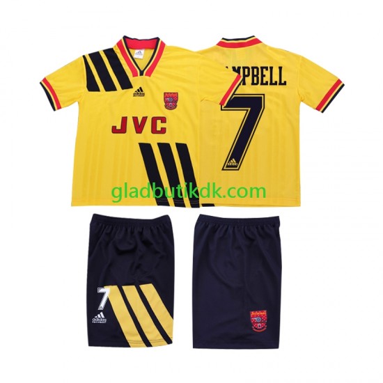Udebane Trøje Arsenal CAMPBELL 7 Retro 1993 1994 K/Æ Børn(+Shorts)