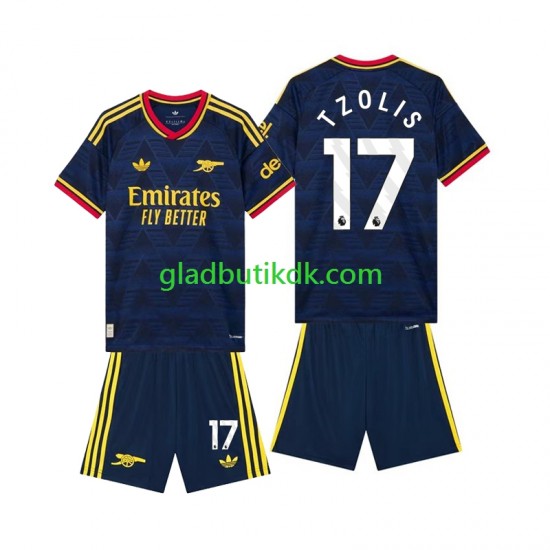 Udebane Trøje Arsenal Christos Tzolis 17 2026-2027 K/Æ Børn(+Shorts)