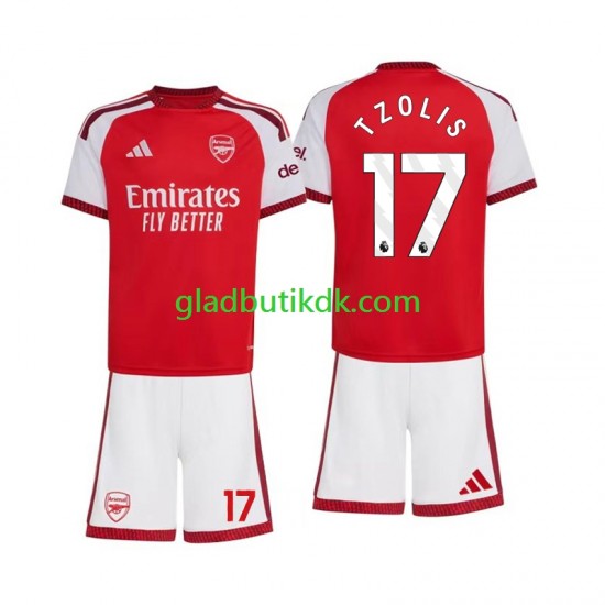 Hjemmebane Trøje Arsenal Christos Tzolis 17 2026-2027 K/Æ Børn(+Shorts)