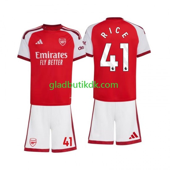Hjemmebane Trøje Arsenal Declan Rice 41 2026-2027 K/Æ Børn(+Shorts)