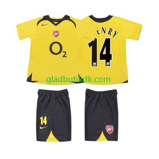 Udebane Trøje Arsenal Thierry Henry 14 Retro 2005 2006 K/Æ Børn(+Shorts)
