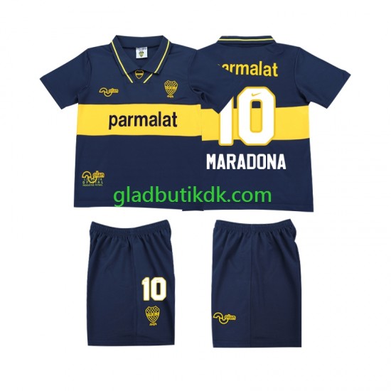 Hjemmebane Trøje CA Boca Juniors MARADONA 10 Retro 1993 1995 K/Æ Børn(+Shorts)