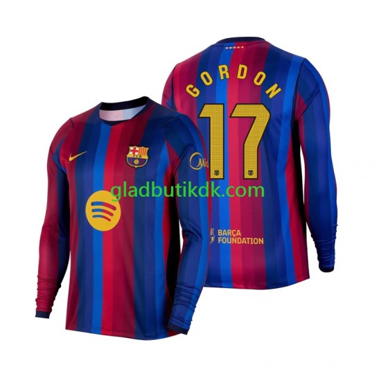 Hjemmebane Trøje FC Barcelona Anthony Gordon 17 2026-2027 L/Æ Mænd