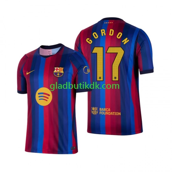 Hjemmebane Trøje FC Barcelona Anthony Gordon 17 2026-2027 K/Æ Mænd