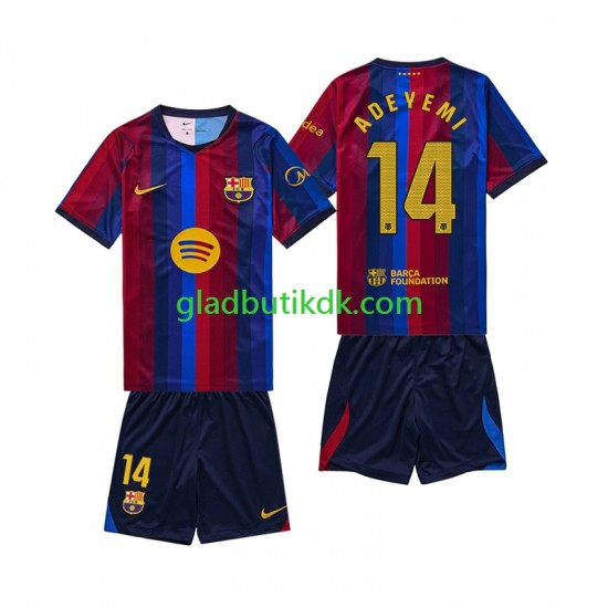 Hjemmebane Trøje FC Barcelona Karim Adeyemi 14 2026-2027 K/Æ Børn(+Shorts)