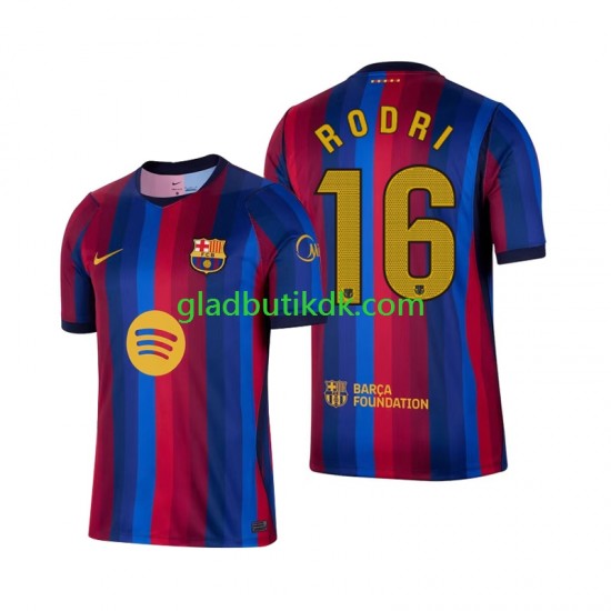 Hjemmebane Trøje FC Barcelona Rodri 16 2026-2027 K/Æ Mænd