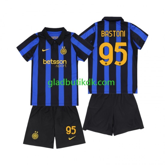 Hjemmebane Trøje Inter Milan Alessandro Bastoni 95 2026-2027 K/Æ Børn(+Shorts)