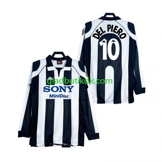 Hjemmebane Trøje Juventus DEL PIERO 10 Retro 1997 1998 L/Æ Mænd