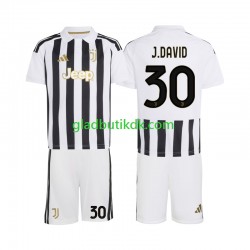 Hjemmebane Trøje Juventus Jonathan David 30 2026-2027 K/Æ Børn(+Shorts)