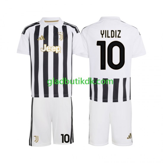 Hjemmebane Trøje Juventus Kenan Yildiz 10 2026-2027 K/Æ Børn(+Shorts)