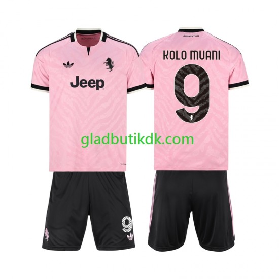 Udebane Trøje Juventus Randal Kolo Muani 9 2026-2027 K/Æ Børn(+Shorts)